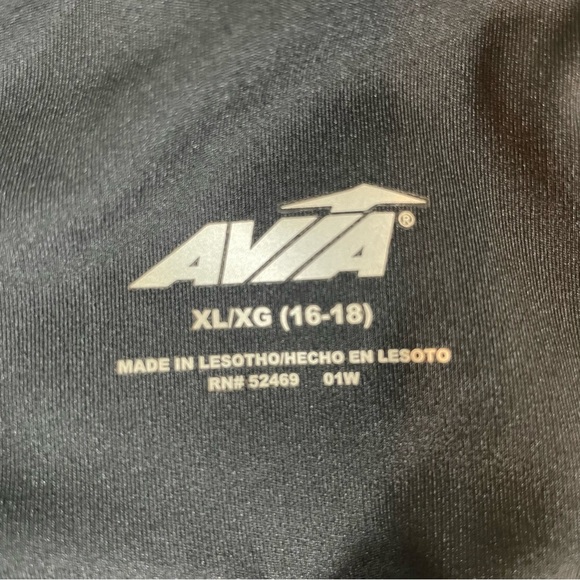 Avia Women's Performance Ankle Leggings Size XL (16-18) Black Pockets Athleisure - Picture 2 of 9